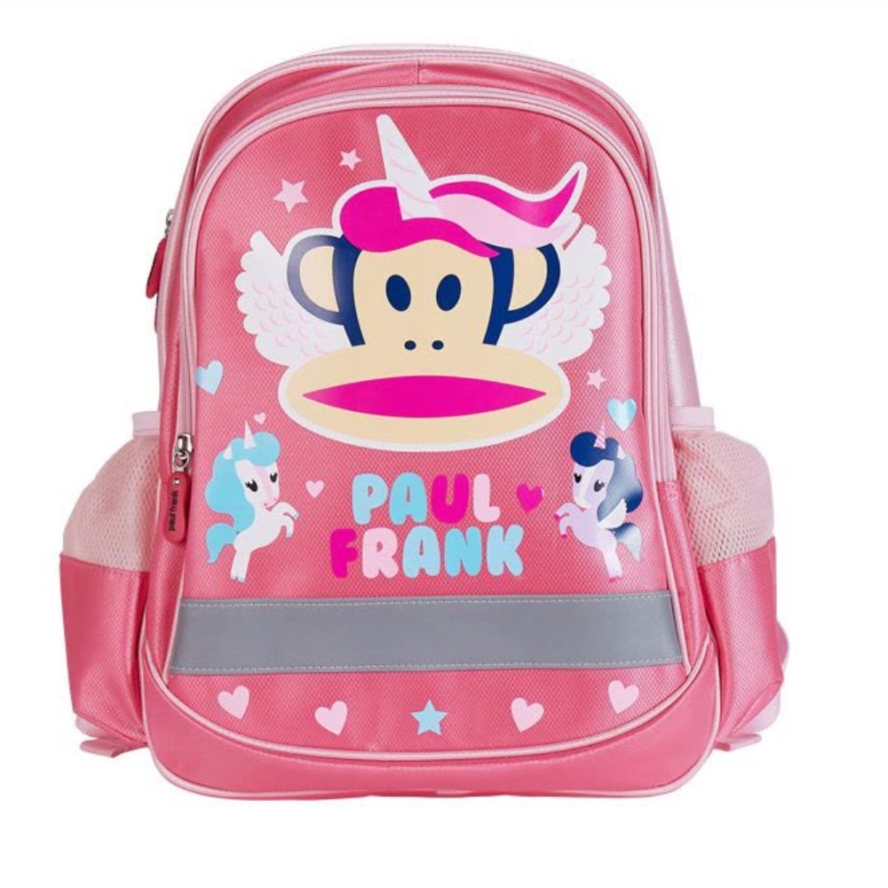 Paul Frank Pink and Gray Backpack with Unicorns